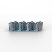 USB A Port Blockers, 10pcs, Blue