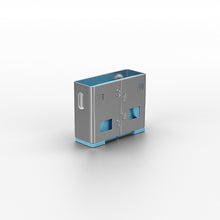USB A Port Blockers, 10pcs, Blue