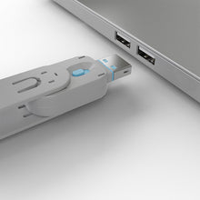 USB A Port Blocker Key, Blue