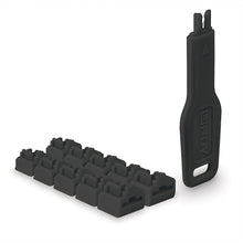 RJ45 Port Blocker, 10pcs + 1 Key, Black