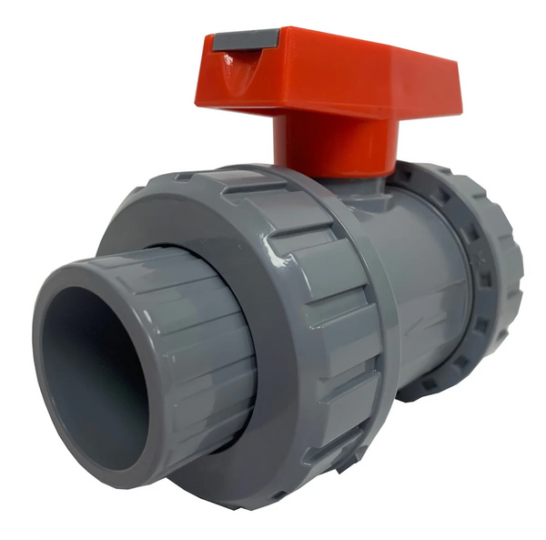 1-1/2" PVC TRUE UNION BALL VALVE, EPDM [SCH80 SOC]