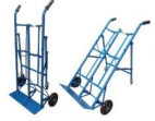 Aiko Double Gas Trolley (Blue) 4 Foots With Back Support C/W 8" Wheel | Model : TRL-AK-GT4