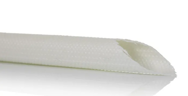 Braided Fibreglass Natural Cable Sleeve, 8mm Diameter, 5m Length