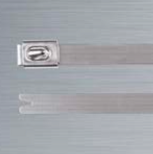 HellermannTyton Pengikat Kabel, Bola Rol, 362mm x 7.9 mm, Baja Tahan Karat Dilapisi Poliester Hitam, Pk-50