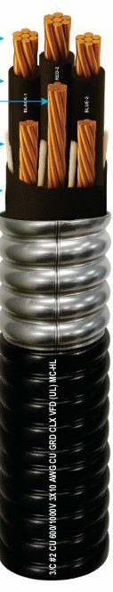 571-31-3190 OKONITE CLX 600V MC-HL Electrical Cable