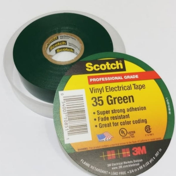 3M Electronic Specialty 35 GREEN (3/4" X 66')