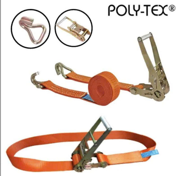 STOWING BELT,POLY,5CMX5M,WITH RATCHET