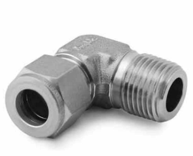 SS-1210-2-8 – 90° Male Elbow (3/4" Tube OD x 1/2" Male NPT)
