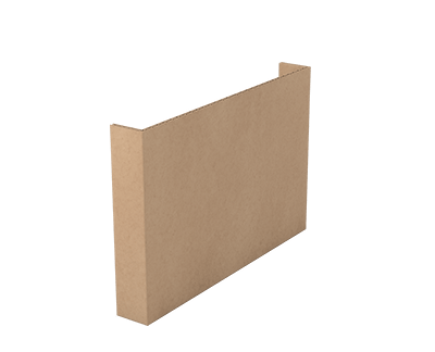 5073T44: Cardboard Bin Boxes with Dividers, 6" W × 18" D × 4" H