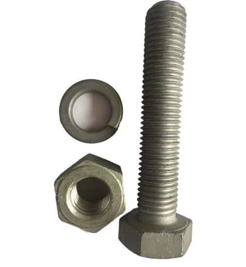 BECK CRAWFORD Stud Bolt ASTM A193 B7 c/w 3 Heavy Hex Nut ASTM A194 Gr.2H 1 5/8 " 8un X 320 MM