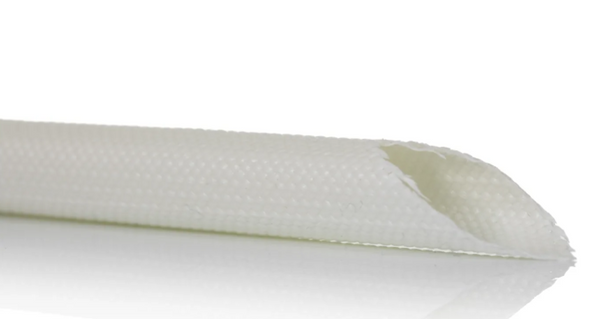 Braided Fibreglass Natural Cable Sleeve, 10mm Diameter, 5m Length