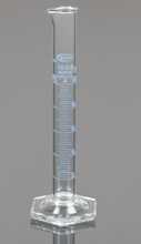 Class A Measuring Cylinder with Batch Certificate, Hex base