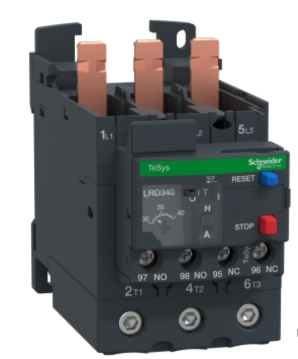 Thermal overload relay, TeSys Deca, 690VAC, 30 to 40A, 1NO+1NC, class 10A, EverLink BTR screw