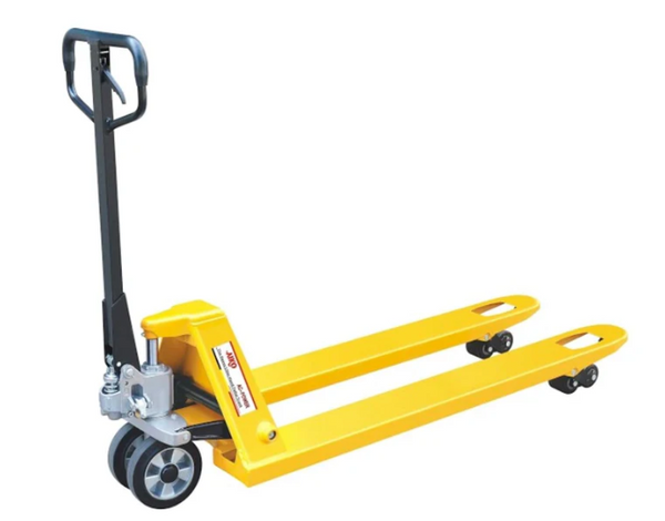 Pallet Truck (550x1150x85 mm) Single Nylon Yellow Hand | Model : PT-CBY3N-550