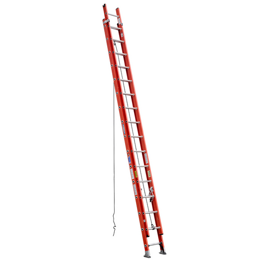 WERNER D6232-2 Fiberglass Two-Section 32-foot Extension Ladder