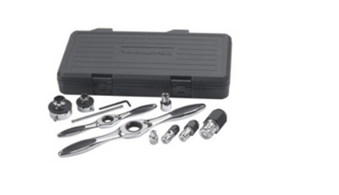 82807: Gear Wrench 11 Pc. Ratcheting Tap and Die Accessory Set Description