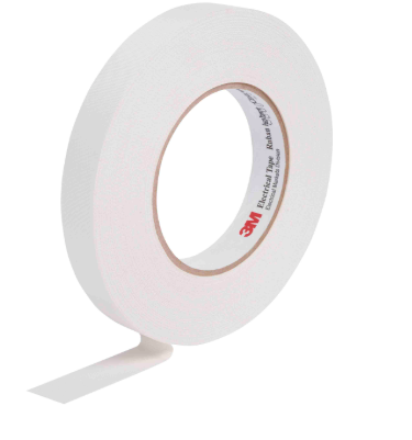 3M Scotch 27 White Glass Cloth Electrical Tape, 12mm x 20m