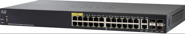 Cisco SG350-28P – 28-Port Gigabit PoE+ Managed Switch