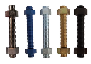 Goujon ASTM A193 B7 avec 2 écrous hexagonaux lourds ASTM A194 Gr.2H 5/8