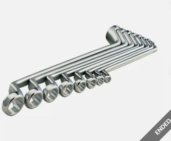 Heyco 00475964082 Double Ended Ring Wrench Sets, AF-Sizes, 8 Pieces