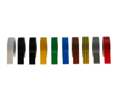Advance Tapes AT7 Assorted PVC Electrical Tape, 19mm x 20m