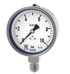 Bourdon Tube Pressure Gauges, Stainless Steel  Series - 233.50-E-BG425Z-GD-UZHZCZZ-ZZZZZZZ