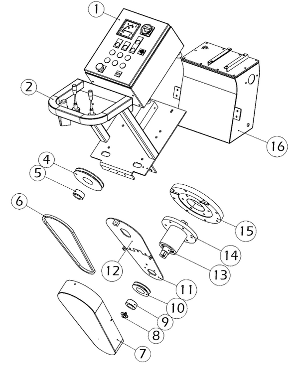 EBE350S Spare Part - 350-2430-S Blastmotor Belt