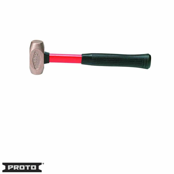 PROTO J1431G Non-Sparking Sledge Hammer, Brass Head, 12 Inch Length