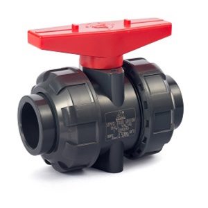1" PVC TRUE UNION BALL VALVE, EPDM [SCH80 SOC]