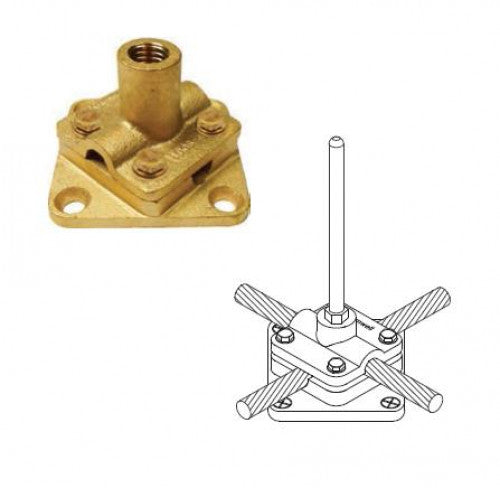 LDOS 34 Double Base Saddle, Thread Size 3/4", Cable Size 50-70 mm2