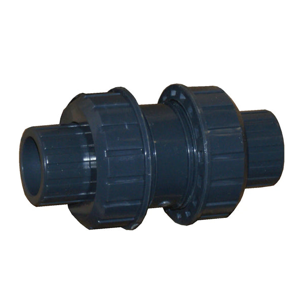 1-1/2" PVC CHECK VALVE TRUE UNION, EPDM [SCH80 SOC]